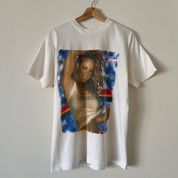 Vintage 90's Y2K Mariah Carey Rainbow Tour Rap Tee - Main Image